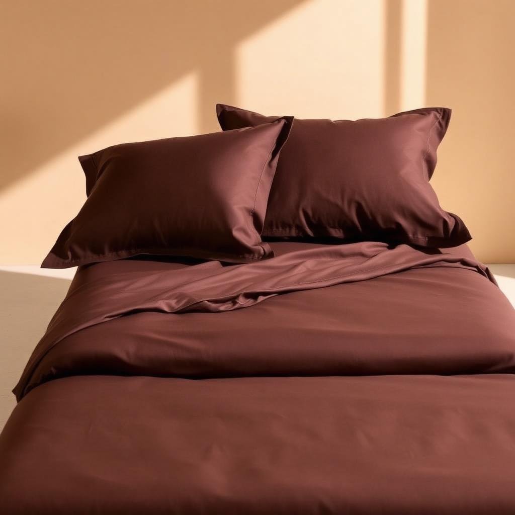 Ivory Sateen King Bedsheet Set